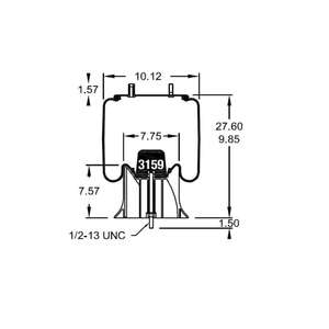 ชิ้นส่วนช่วงล่าง W01-358-8749 / 90557168 / 566263071 / 101021P486 ถุงลมสำหรับรถพ่วง - Product Image 6