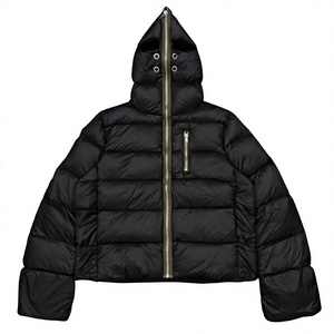 Veste d'hiver matelassée pour homme en duvet d'oie et de canard, entièrement zippée, design personnalisé, haute qualité, unie et vierge - Product Image 6