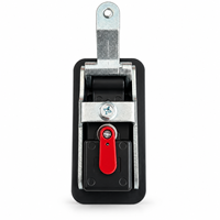 Loquet de porte RV industriel à levier de compression verrouillable à clé, rouge, à dégagement rapide, antirouille, résistant aux vibrations