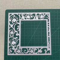 Matrice de découpe en métal sur le thème de la géométrie pour albums photo, boîtes cadeaux, cartes en papier, cartes de vœux et scrapbooking DIY