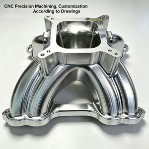 Colector de Admisión de Aluminio Billet Mecanizado por CNC de Precisión Personalizada, Cámara de Plenum de Aluminio Billet de Alto Flujo para Motores de Competición - Product Image 1