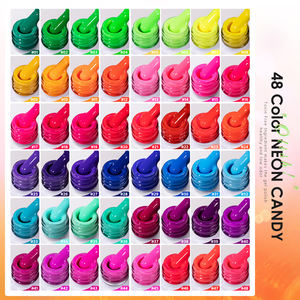 벤디니 최신 트렌드 네온 컬러 젤 폴리쉬 세트 박스 컬렉션 48색 젤 네일 폴리쉬 OEM/ODM 무료 맞춤 젤 네일 폴리쉬 세트 - Product Image 2