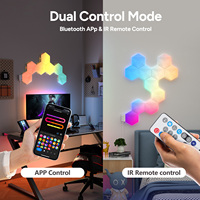 Panneaux LED triangulaires RVB modernes pour Ambilight TV Contrôle intelligent sans fil Effets d'éclairage dynamiques Application blanche Options de la télécommande