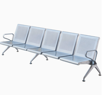 Chaise d'attente en acier thermolaqué de qualité commerciale, anti-rouille, pour hôpitaux, gares, banques, bureaux, aéroports, places publiques