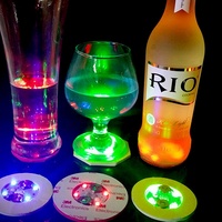 Nouvelle Tendance 2023 : Autocollant LED Lumineux pour Sous-Verre – Décoration Ambiante pour Boîte de Nuit, Fêtes de Diwali, Ramadan et Soirées Bière
