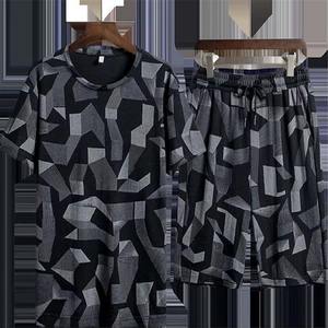 Haute demande sublimation impression à manches courtes tenue d'été ensemble coton respirant Sublimation imprimé High Street mens ensemble - Product Image 5