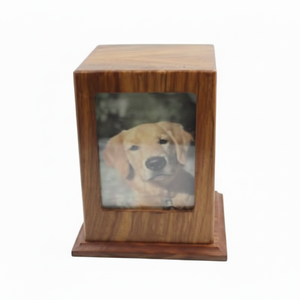 Urnas Funerarias para Mascotas, para Cenizas Humanas, al por Mayor, con Marco para Foto de Mascota, a Bajo Precio, de Madera, Estilo Americano, Diseño Moderno - Product Image 1