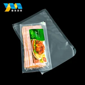 カスタム印刷されたヒートシール再封可能な真空食品収納バッグ
