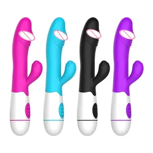 Силиконовый женский фаллоимитатор-вибратор, Многофункциональный фаллоимитатор точки G и клитора с вибрацией 30, секс-игрушка для женщин