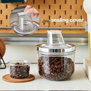 Kitchen Food Grade Plastic <b>Large</b> Capacity Sealed Transparent Storage <b>Jar</b> Insect-proof Moisture-proof Rice Cut Grain - Product Image 3
