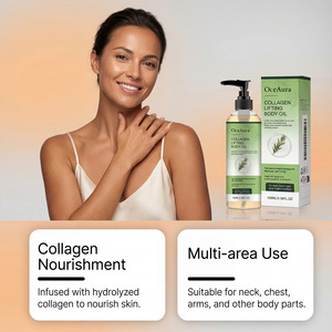 L'huile corporelle au collagène hydrate et illumine tout le corps, peut être utilisée comme huile de massage corporelle pour une peau douce, élastique et brillante. - Product Image 3