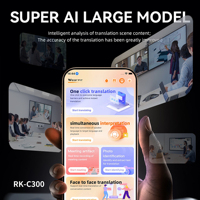 Machine de traduction vocale bidirectionnelle instantanée RK-C300 Android a actionné le dispositif d'interprète de 138 langues