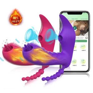 Alwup 3 trong 1 ứng dụng Bluetooth dildo Vibrator nữ không dây điều khiển từ xa mút âm vật Đồ chơi tình dục cho nữ