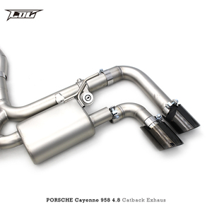 Silencieux d'échappement à soupape COC pour <span class=keywords><strong>Porsche</strong></span> <span class=keywords><strong>Cayenne</strong></span> 958 4.8 2010-2016 Systèmes de tuyaux d'échappement en acier inoxydable Sport - Product Image 2