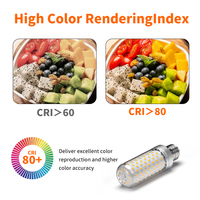 Ampoules LED résidentielles en forme de maïs AC100-265V 15W Culot E27 Sans scintillement Température de couleur 2700-6500K 1800-2000LM Haute luminosité IRC 80 150 SMD