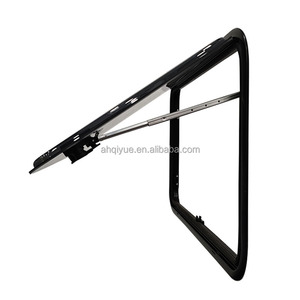 Fenêtre d'angle arrondie en alliage d'aluminium 700x700mm pour camping-car, avec store enrouleur et moustiquaire, pièce de rechange pour carrosserie de camping-car - Product Image 5