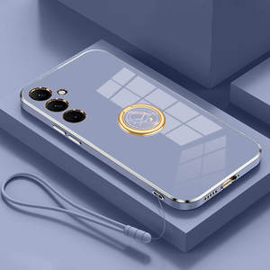 Custodia elettrolitica per Samsung <span class=keywords><strong>Galaxy</strong></span> A14 5G A14 A34 A54 A24 <span class=keywords><strong>A</strong></span> <span class=keywords><strong>14</strong></span> Soft Coque Fundas Lanyard Rope Ring Holder Cover - Product Image 4