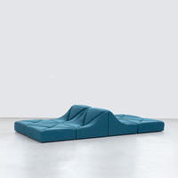 Ensemble de meubles de salon modulaires minimaliste, grand canapé en forme de dune de sable, pour appartement, hall d'hôtel, tatami pour enfants, pour usage domestique