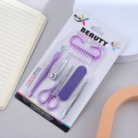 Kit de manucure 6 pièces sur carte blister, outils à vendre, fournitures de beauté, art des ongles et ensemble d'outils professionnels de pédicure