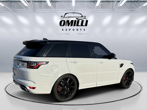Xe Land <span class=keywords><strong>Rover</strong></span> <span class=keywords><strong>Range</strong></span> <span class=keywords><strong>Rover</strong></span> Sport SVR 575HP Supercharged V8 màu trắng Fuji, cửa sổ trời toàn cảnh, ghế da, hộp số tự động, đời 2019, đã qua sử dụng, nhập khẩu Châu Âu - Product Image 2