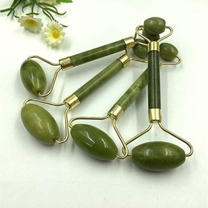 Wholesale Cheap Jade Rollers Natural Xiuayan Jade Facial Roller Scraping Facial Slimming Massage Tools For Face - Product Image 1