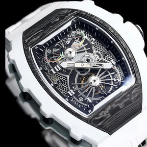 ساعة رجالية ميكانيكية فاخرة عالية الجودة بقطر 40 مم وسمك 16 مم، مع علبة من ألياف الكربون وساقين. - Product Image 2