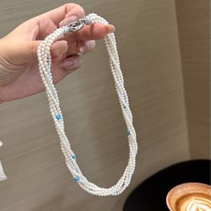 Pendientes de Plata 925 con Perlas Negras de Tahití de 9-10 mm, Nuevos Collares Básicos de Moda Impecables que se Pueden Combinar - Product Image 4