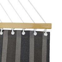 Hamac double de jardin avec support pliable en acier et sac de transport, lit suspendu pour salon et parc