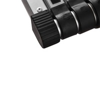 Échelle télescopique rétractable simple en aluminium portable à charge lourde de 11 marches, 10,5 pieds (3,2 m), EN 131