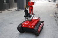 Robot Pemadam Kebakaran RXR-M80D-13KT dengan Kontrol Jarak Jauh, Chassis Beroda, Elektrik, Ugv, Meriam Air 80L/S, Jangkauan Pemadam Kebakaran 80M, Gas