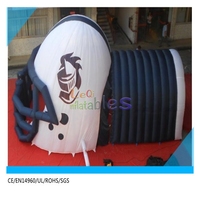 Vente directe d'usine Tunnel de football gonflable géant Casque Événement sportif Dôme Tente Bulldog Tunnel de football gonflable Eagle