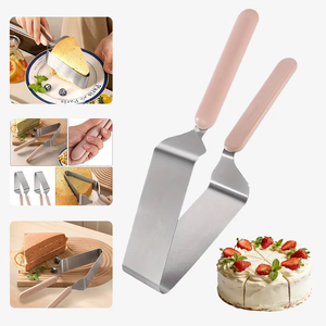 1Pc Zenidoo Stainless Steel Triangle <b>Cake</b> Transfer Clip Separator Non-Stick Eco-Friendly Cutting Knife Baking Decorating <b>Tools</b> - Product Image 6