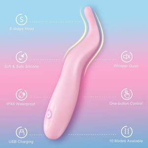 Stimulateur clitoridien, des mamelons et anal à haute fréquence pour <span class=keywords><strong>femme</strong></span>, 10 modes <span class=keywords><strong>de</strong></span> vibration intenses, étanche, en silicone, gode vaginal - Product Image 2