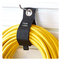 Bande auto-agrippante Gacent 100 % nylon avec œillet, résistante à la chaleur pour l'organisation des câbles et des outils