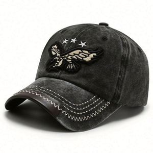 Casquettes personnalisées, design OEM, casquette trucker en daim, 6 panneaux, sans maille, broderie - Product Image 6