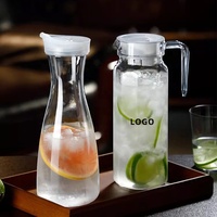 Carafe à eau en plastique de 1,5 L pour bar à mimosa, contenant pour limonade, jus, boissons