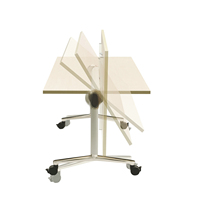 Table pliante moderne pour réunions, table de formation pliable, table de conférence modulaire à plateau rabattable pour bureau et école