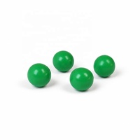 ZQURE Boule de Pétanque Fluorescente Jack Cochonnet 30mm en Bois pour Jeu de Pétanque
