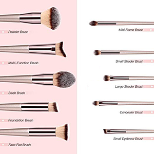 ชุดแปรงแต่งหน้า 13 ชิ้น สีทอง แบรนด์ส่วนตัว ด้ามยาว แปรงเครื่องสำอางแบบปรับแต่งได้ ชุดอุปกรณ์ความงามสุดหรู - Product Image 5