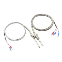 ZHAOFENG Instrument Stainless Steel Waterproof Fixed Thread PT100 K/E Resistance Temperature Sensor Probe OEM/ODM -200-450