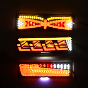 트럭 및 트레일러 용 24V LED 가이드 라이트 순차 방향 지시등 브레이크 테일 라이트 - Product Image 2