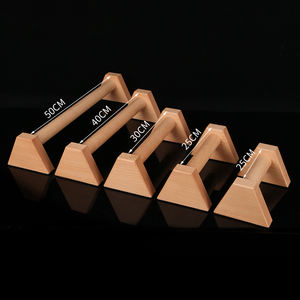 Su misura Fitness Push Up stand <span class=keywords><strong>bar</strong></span> Sport palestra attrezzature in legno casa Calisthenics in legno solido in legno Parallettes giocattoli per Kidults - Product Image 6