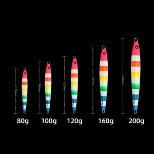 SNEDA nuevo 80g 100g120g 160g 200g rápido Vertical agua salada luminosa pesca Jigging señuelos para atún, mero, diente de perro - Product Image 2