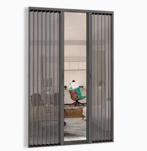 Aluminum Sliding Doors With Mosquito <b>Net</b> french sound insulation insulated glass NFRC rated <b>for</b> residential - Product Image 1