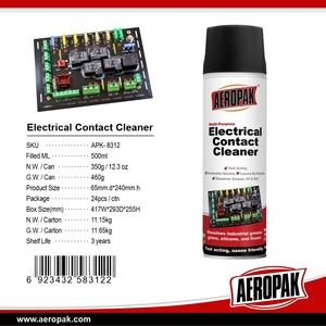 AEROPAK Spray nettoyant pour contacts électriques à séchage rapide Produit d'entretien automobile en gros pour un nettoyage précis des instruments - Product Image 5