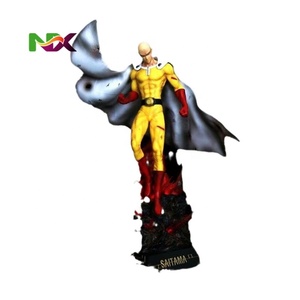 Statua LED GK di Saitama da One Punch <span class=keywords><strong>Man</strong></span>, Modellino Anime con Base Scenografica - Product Image 5