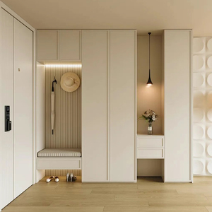 Moderne Léger Style Luxe Beau Blanc Crème Série Type de Sol Chambre Principale Armoire - Product Image 2