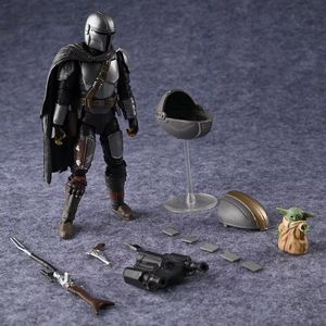 Série Legends DIN DJARIN le Mandalorien et l'Enfant Baby <span class=keywords><strong>Yoda</strong></span> <span class=keywords><strong>Figurine</strong></span> articulée en PVC Jouets de collection Poupée - Product Image 2