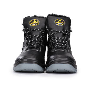 Dondurucu çelik ayak kış inşaat erkekler ve kadınlar kürk kaplı iş güvenliği botları - Product Image 5
