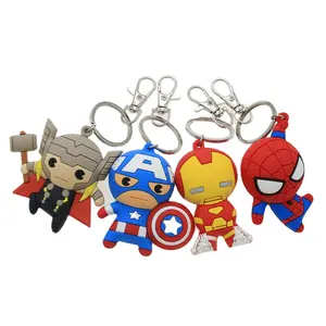 Estatueta Dihua Custom Made 3D Soft PVC Filme Personagem Personalizado Plástico 3D Impresso Keychain Plástico para crianças